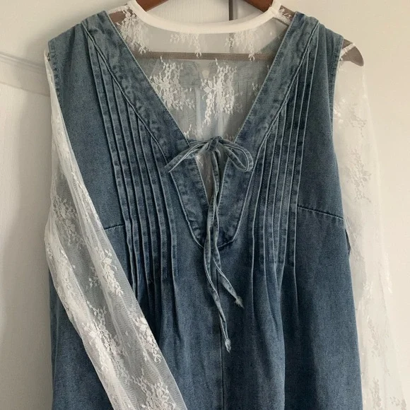 Amazon nwt Blue Denim XL Jumpsuit - Picture 2 of 10